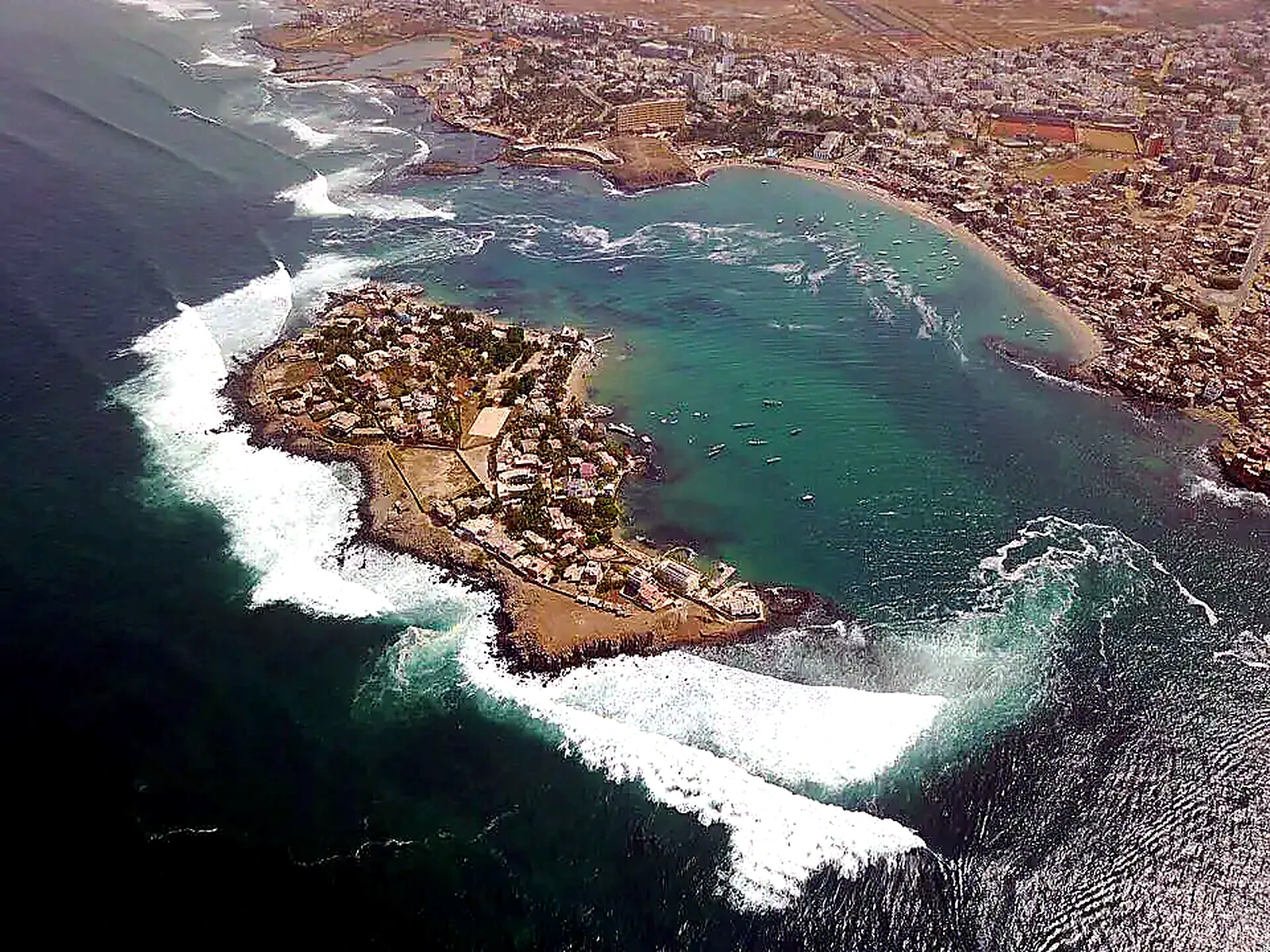 Vue de l'île de Ngor et de son littoral