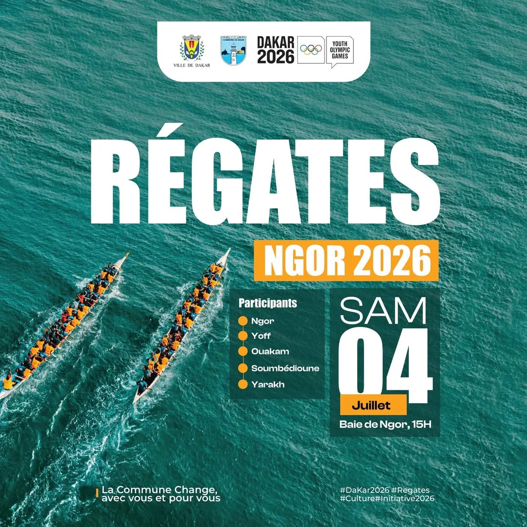 Affiche des Régates de la Baie de Ngor 2026